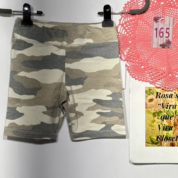 NWT Nordstrom Rack Freshman 1996 Girls Bike Shorts Tan/Green RusCamo Small (7) - Picture 2 of 8